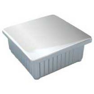 finned plug / square / snap-on / plastic