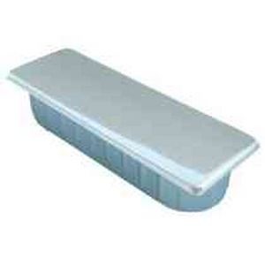 finned plug / rectangular / snap-on / plastic