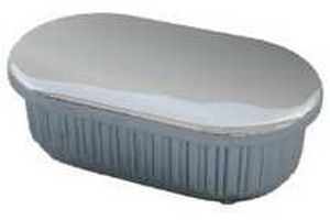 oval plug / finned / snap-on / plastic