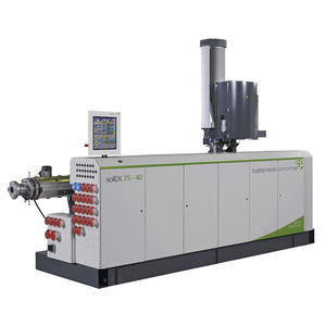 tube extruder / for PP / for HDPE / single-screw