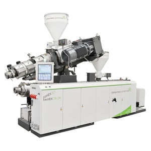 parallel twin-screw extruder / for PVC / for pipe extrusion