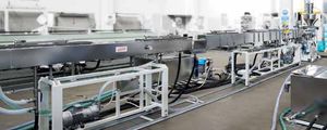 tube extrusion line / for PP / for PVC / for medical applications