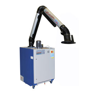 mobile fume extractor / welding / cartridge / with extraction arm