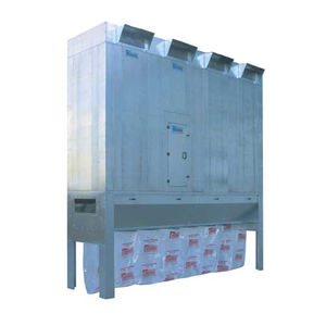 bag dust collector / pulse-jet backflow / modular / for wood dust
