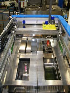 ultrasonic cleaning machine / automatic / process / with basket