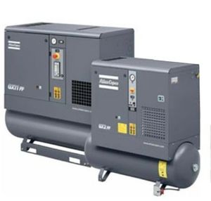 air compressor / stationary / electrically-powered / screw