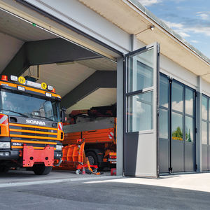 fold-up doors / folding / aluminum / glass