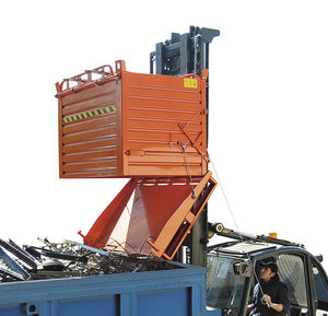 metal dumpster / bottom-opening