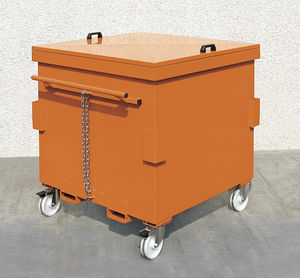 metal crate / transport / tilting