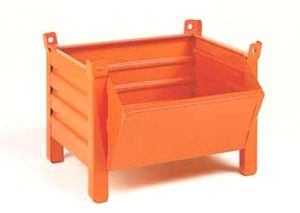 sheet metal dumpster / handling / stacking