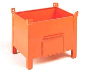 sheet metal dumpster / protection / stacking