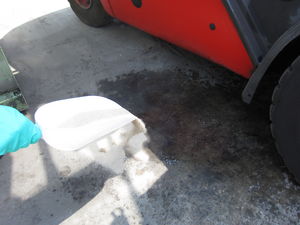 powder absorbent / granular / universal / fire-rated