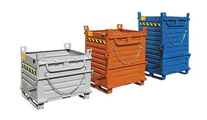 metal crate / bottom-opening