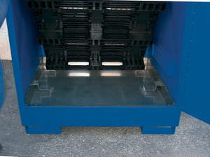 workshop cabinet / floor-mounted / stainless steel / for drums