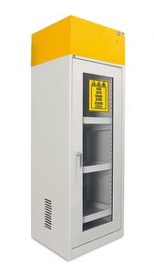 workshop cabinet / floor-mounted / hinged door / with glass doors