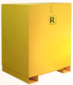 metal crate / recycling / lid stacking