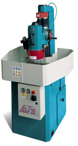 horizontal disc grinding machine / for pipe ends / PLC-controlled / vertical