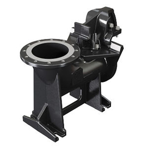 flange fitting / straight / hydraulic / cast iron