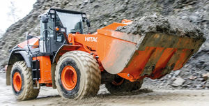 wheeled loader / articulated / for construction