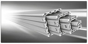 adjustable telescopic column / heavy-duty