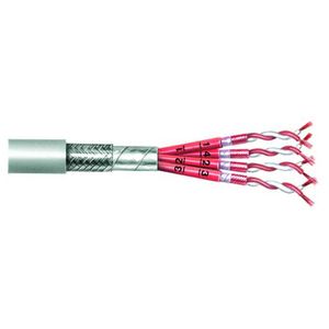 optical data cable / shielded / highly flexible / PVC-insulated