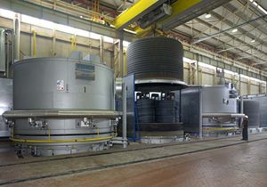 heat treatment furnace / annealing / bell / electric