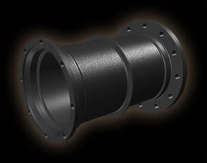 water pipe / cast iron / for wastewater / wall-mounted