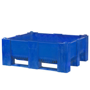 plastic pallet box / for the food industry / stacking