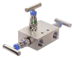 3-way manifold / metal