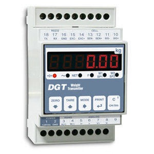 digital weight indicator-transmitter / panel-mount / waterproof