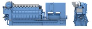 gas-fired engine / turbocharged