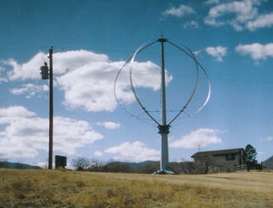 vertical-axis wind turbine