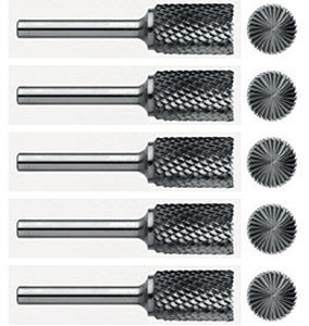 end mill milling cutter / solid / burr / tungsten carbide