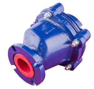 swing check valve / flange / for corrosive liquids