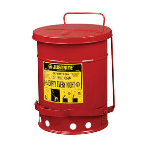 steel waste container / waste oil / round lid