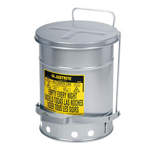 steel waste container / waste oil / round lid