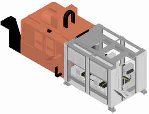 robotic palletizing cell / for machining centers