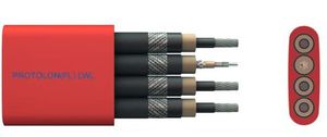 electrical power supply cable / flat / insulated / flexible