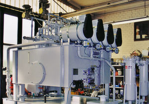 disc filtration unit / centrifugal / for liquids / compact