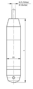 piezoresistive level transmitter / for liquids / for water / stainless steel