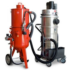 pressure sandblasting machine / manual / mobile