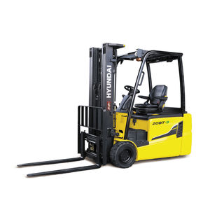electric forklift / ride-on / counterbalanced / 3-wheel