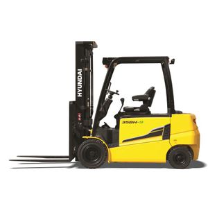 electric forklift / ride-on / counterbalanced / 4-wheel
