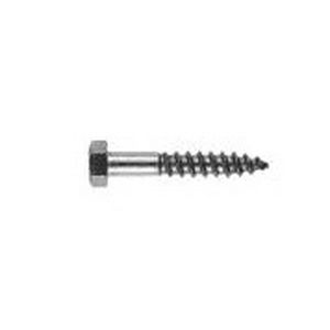 screw with hexagonal head / wood