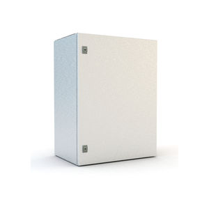 wall-mount enclosure / rectangular / carbon steel / empty