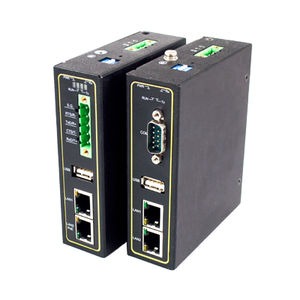 serial device server / Ethernet / industrial / DIN rail
