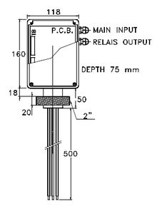 conductive level switch / for liquids / stainless steel / IP65