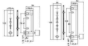 variable-area flow meter / for gas / for liquids / direct-reading