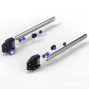 full-extension telescopic slide / roller / drawer