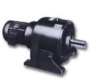 single-phase electric gearmotor / coaxial / helical